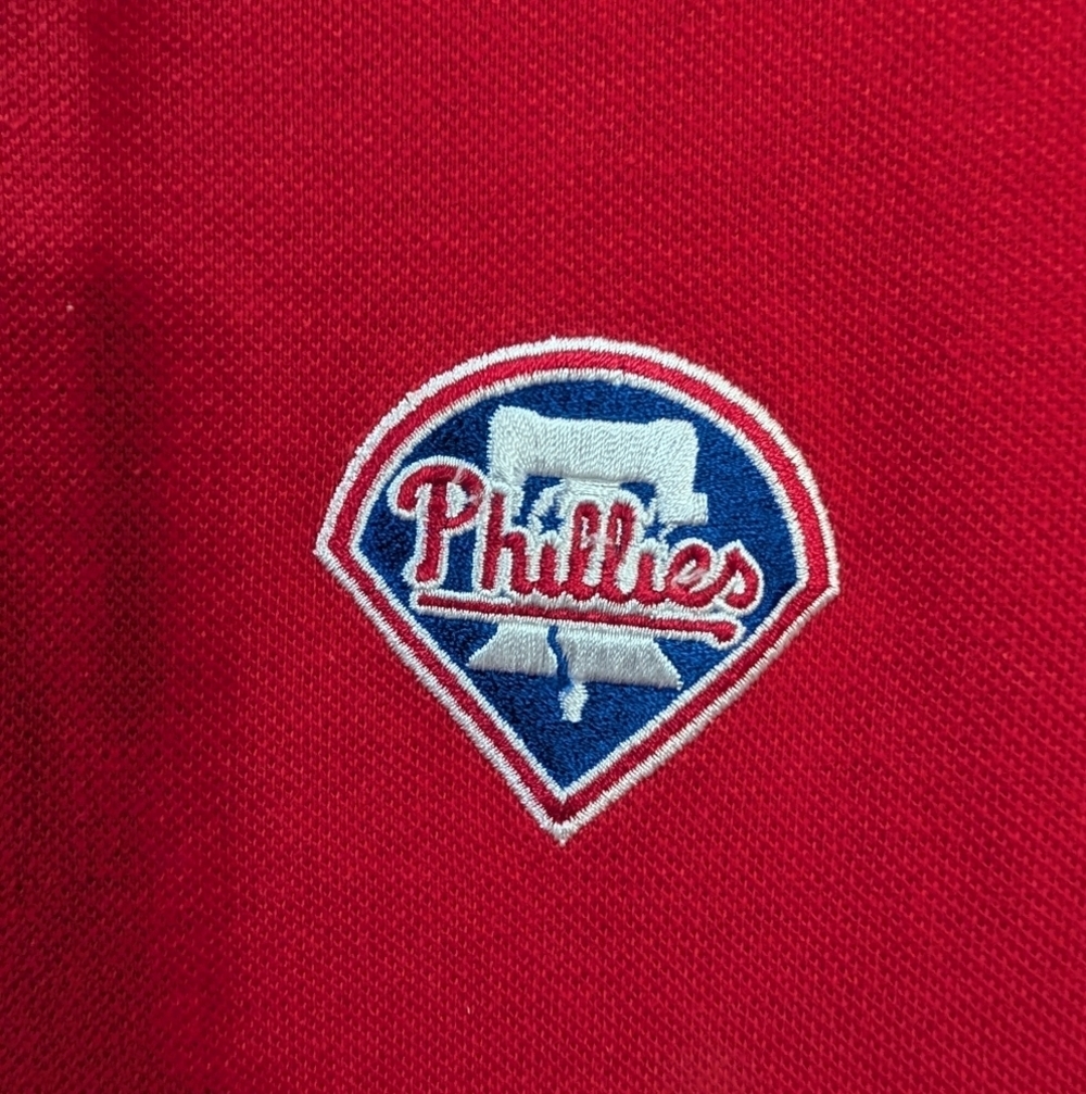 Philadelphia Phillies Red Polo Shirt Men's Size Large (L) Authentic - Picture 2 of 10